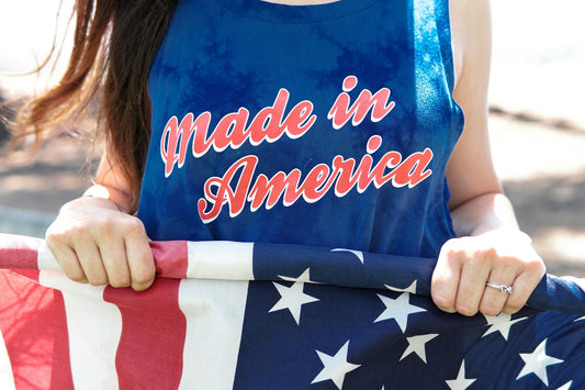 Fourth of July celebration outfit idea with custom embroidery