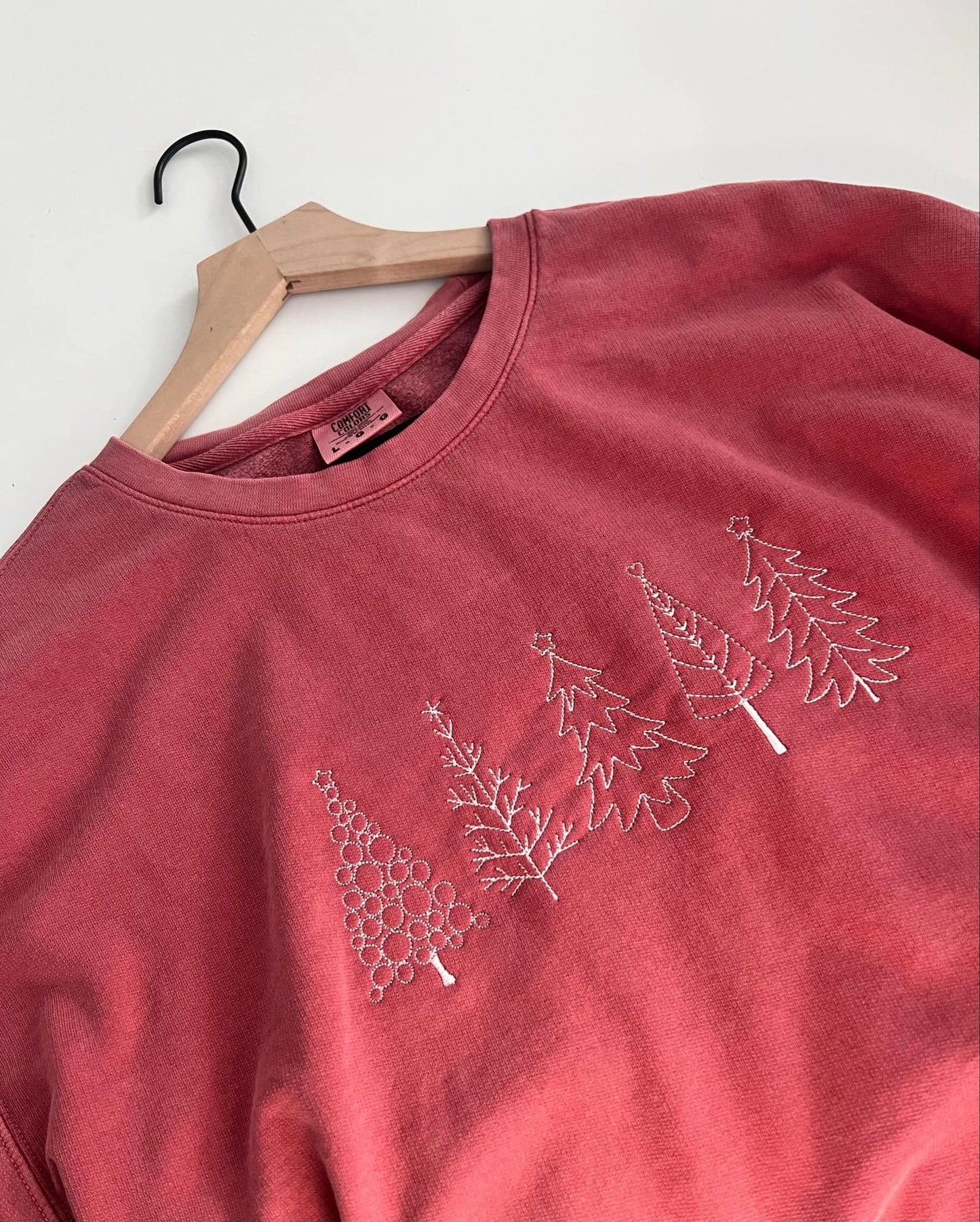 Embroidered Christmas Tree Sweatshirt | Christmas Gift