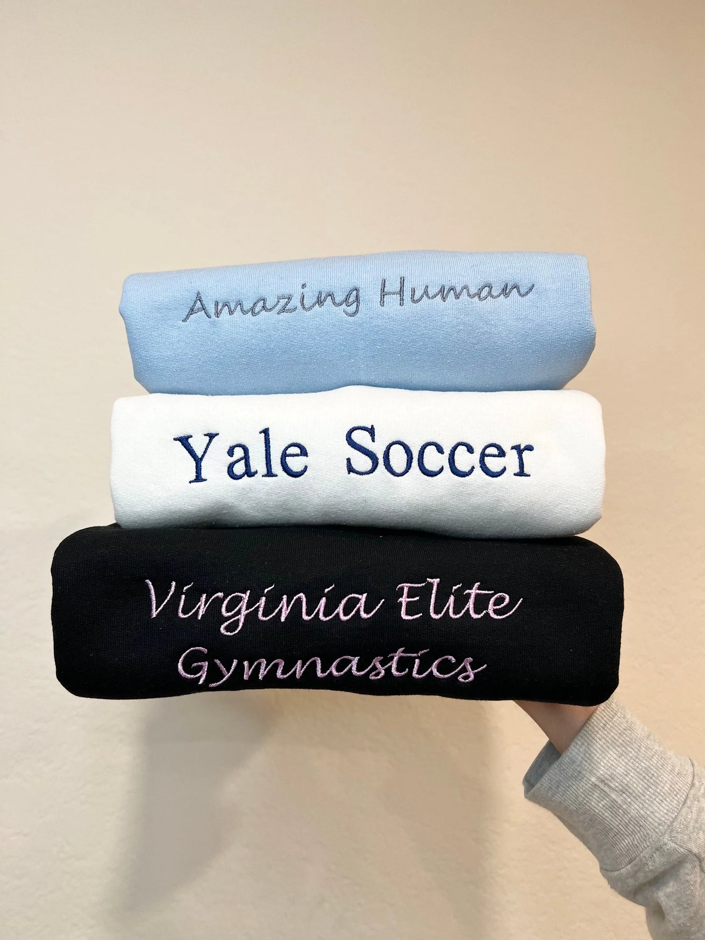 Custom Embroidered Sweatshirt | Personalized Gift | Christmas & Thanksgiving Gift